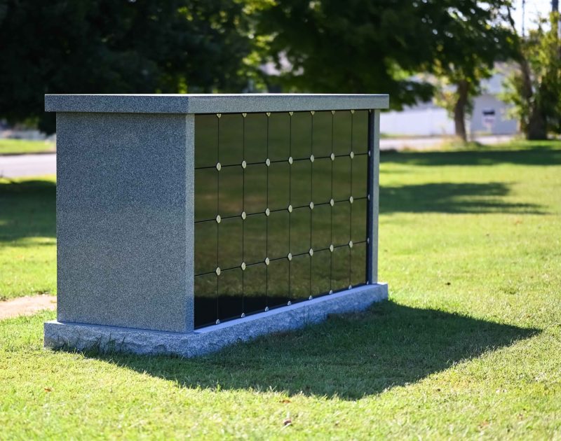 Black and White Columbarium Side View